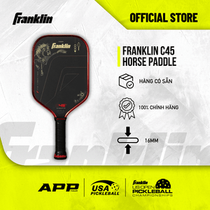 Vợt Pickleball Franklin C45 Tết Con Ngựa 16mm Chính Hãng – Carbon Fiber T700 Phiên Bản Giới Hạn