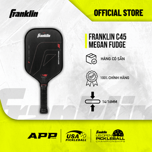 Vợt Pickleball Franklin C45 Megan Fudge Chính Hãng – Carbon Fiber T700 Thi Đấu Chuyên Nghiệp
