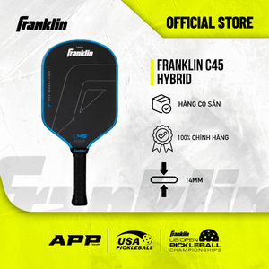 Vợt Pickleball Franklin C45 Hybrid 14mm Chính Hãng – Carbon Fiber T700 Thi Đấu Chuyên Nghiệp