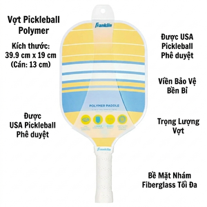Vợt Pickleball Franklin Nash Lifestyle Chính Hãng – Fiberglass MaxGrit Chuẩn USAP