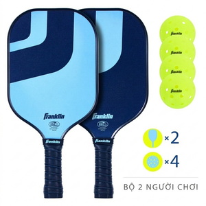Bộ Vợt Pickleball Franklin Dagger Poly Pro 2 Player Set Chính Hãng – 2 Vợt & 4 Bóng X-40
