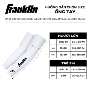 Ống Tay Thể Thao Franklin Arm Sleeve Chính Hãng – Hỗ Trợ Vận Động & Chống Nắng