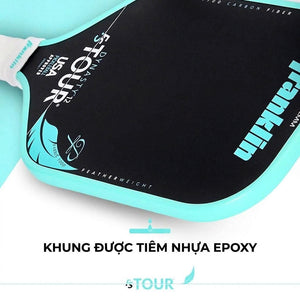 Vợt Pickleball Franklin Tempo FS Tour 12mm Chính Hãng – Carbon Fiber T700 Thi Đấu Chuyên Nghiệp